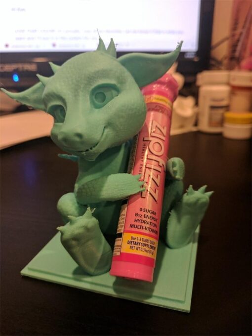 Drago penna spina 3D print model - Mito3D