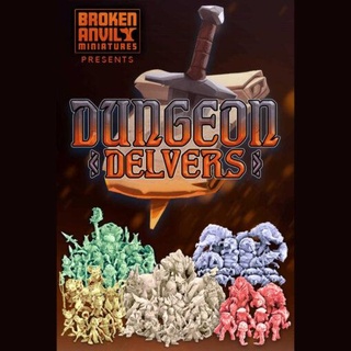 dungeon delvers kickstarter broken anvil monthly miniatures 3d print model - Mito3D