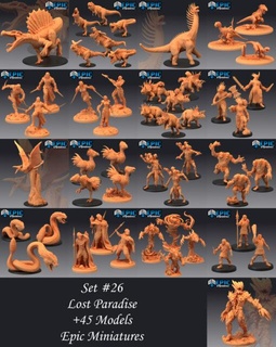 epic july 2021 lost paradise set home miniatures 3d print model - Mito3D