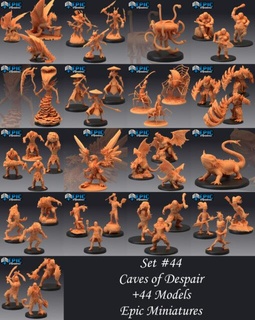 epic march 2022 caves despair set home miniatures 3d print model - Mito3D