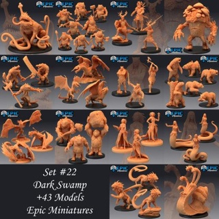epic may 2021 dark swamp set home miniatures 3d print model - Mito3D