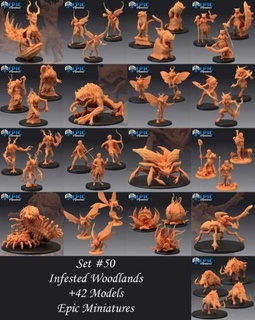 epic may 2022 infested woodlands set home miniatures 3d print model - Mito3D
