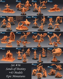 epic november 2021 sands destiny set home miniatures 3d print model - Mito3D