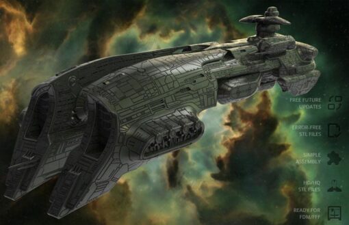 eve megathron battleship 3D print model - Mito3D