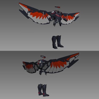 falcon wings model stl 3d print 3d print model - Mito3D