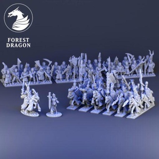 february 2021 forest dragon home all miniatures 3d print model - Mito3D