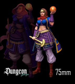 february 2022 dungeon pinups home miniatures pin-ups 3d print model - Mito3D