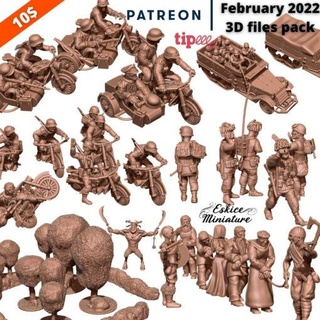 february 2022 eskice miniature miniatures 3d print model - Mito3D