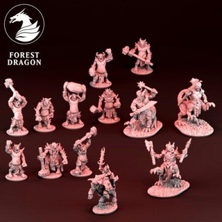 february 2022 forest dragon home all miniatures 3d print model - Mito3D