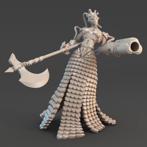 fêmea destruidor senhor 3D print model - Mito3D