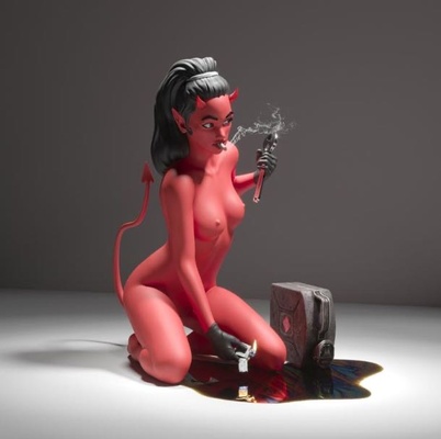 female devil ing model stl home 3d print 3d print model - Mito3D
