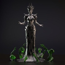kadın büyücü hünerli model stl ev 3d yazdır 3d print model - Mito3D