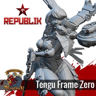 female republik tengu frame ing model stl 3d print 3d print model - Mito3D