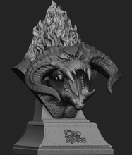 flame skull ing model stl home 3d print 3d print model - Mito3D
