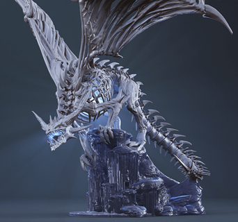 frost wyrm able model stl home games world warcraft 3d print model - Mito3D