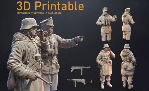 allemand soldats modèle stl 3d impression 3d print model - Mito3D