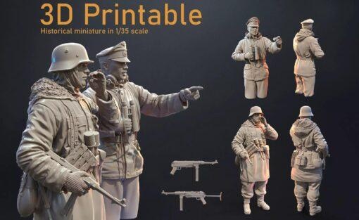 Deutsche Soldaten Modell stl 3d drucken 3d print model - Mito3D