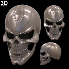 fantasma cavaliere agenti of scudo casco capace modello stl casa 3d stampa 3d print model - Mito3D