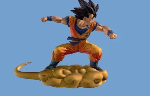 Goku volare nimbus modello stl anime Drago palla 3d print model - Mito3D
