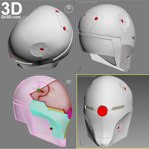 gris Renard casque capable modèle stl Accueil maison 3d impression 3D print model - Mito3D