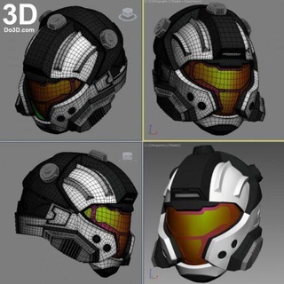 halo cqb helmet able model stl home 3d print 3d print model - Mito3D