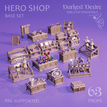 héroe tienda base conjunto 3d print model - Mito3D