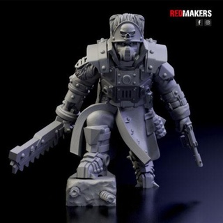 ice warriors lieutenant imperial force redmakers home miniatures 3d print model - Mito3D