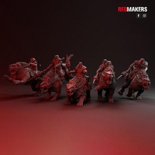 ghiaccio guerrieri cavalieri imperiale vigore redmakers casa miniature 3d print model - Mito3D