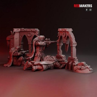 ghiaccio guerrieri cecchini imperiale vigore redmakers casa miniature 3d print model - Mito3D