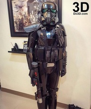 imperial muerte soldado armadura estrella guerras 3d print model - Mito3D