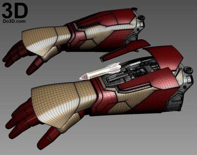 iron man gauntlet able model stl home 3d print 3d print model - Mito3D