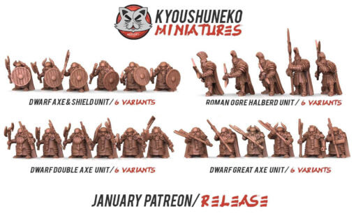 january 2020 kyoushuneko miniatures 3D print model - Mito3D