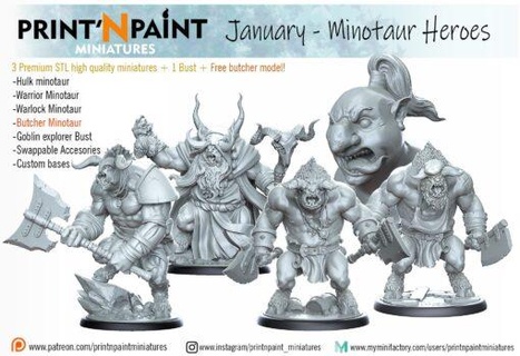 janeiro 2020 impressão pintura miniaturas print 39 n 3d print model - Mito3D
