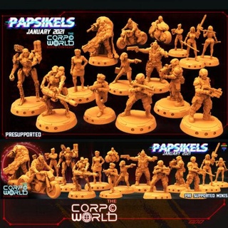 january 2021 scifi papsikels miniatures 3d print model - Mito3D
