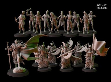 january 2022 fantasy cult miniatures 3d print model - Mito3D