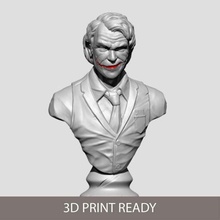 joker buste 3d print model - Mito3D