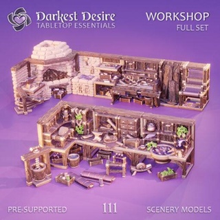 Juli 2021 dunkelsten Verlangen Zuhause Haus Miniaturen dunkelsten Verlangen 3d print model - Mito3D