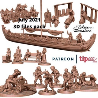 Juli 2021 eskice Miniatur Miniaturen 3d print model - Mito3D