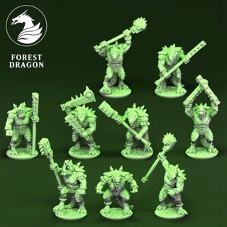 july 2022 forest dragon home miniatures 3d print model - Mito3D