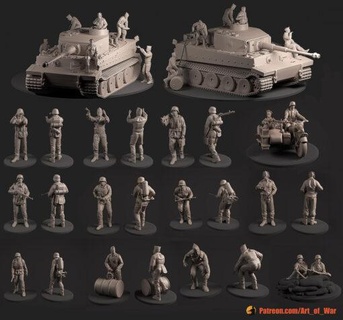 Junho 2021 arte guerra miniaturas 3d print model - Mito3D