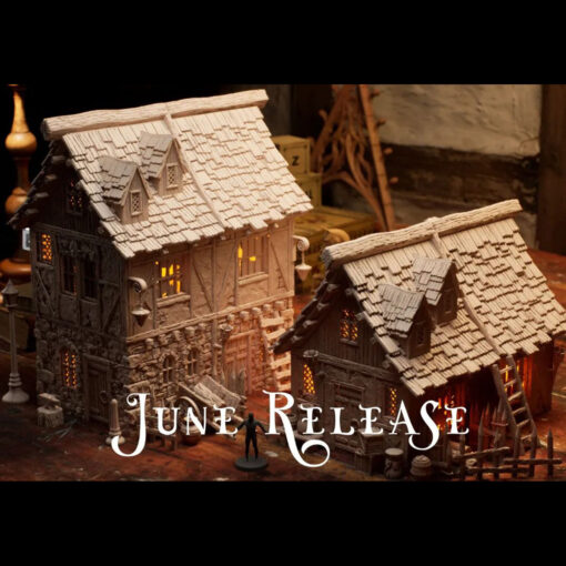 Junho 2022 gótico coisas casa miniaturas 3D print model - Mito3D