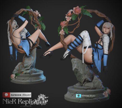 kaine nier réplicant capable modèle stl accueil maison anime automates 3D print model - Mito3D