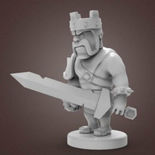 king barbarian 3d print model - Mito3D