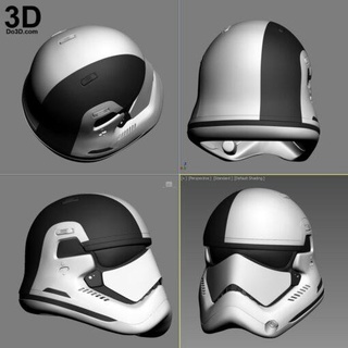 last jedi stormtrooper helmet able model stl home 3d print 3d print model - Mito3D