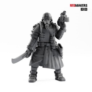 lieutenant death squad imperial force redmakers home miniatures redmakers  3d print model - Mito3D