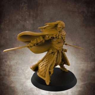 lion tower elven ranger model stl miniatures 3d print model - Mito3D