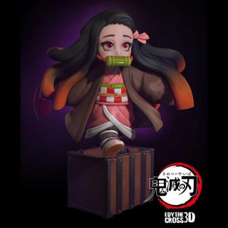 pequeno Nezuko capaz modelo stl casa anime demônio assassino 3d print model - Mito3D