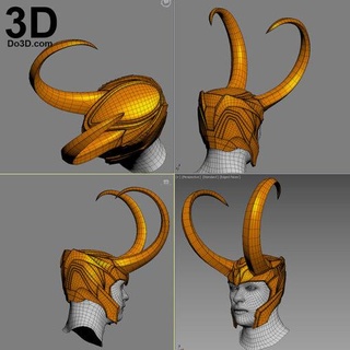 Loki classique casque modèle stl 3d impression 3d print model - Mito3D