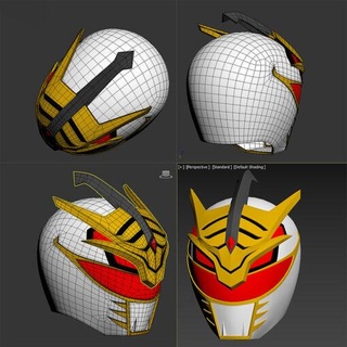 lord drakkon mysterious power ranger helmet model stl 3d print 3d print model - Mito3D