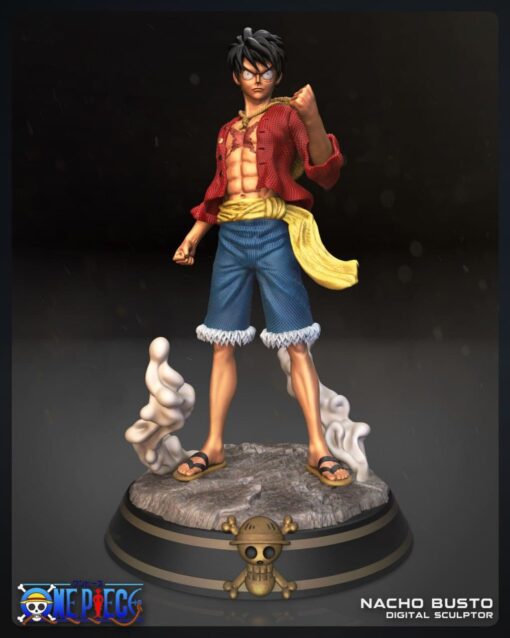 luffy 1 peça ing modelo stl casa anime 3D print model - Mito3D